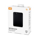 Disco Duro Externo Western Digital Elements Portable, 1 TB, USB 3.0, Negro.