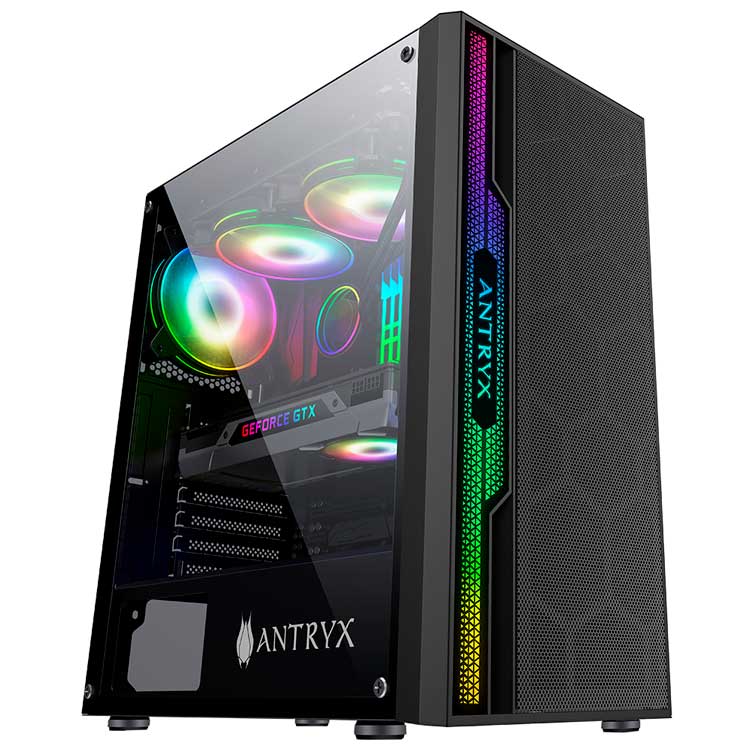 CASE ANTRYX XTREME NC-251 C/CINTA LED, FUENTE 500WR