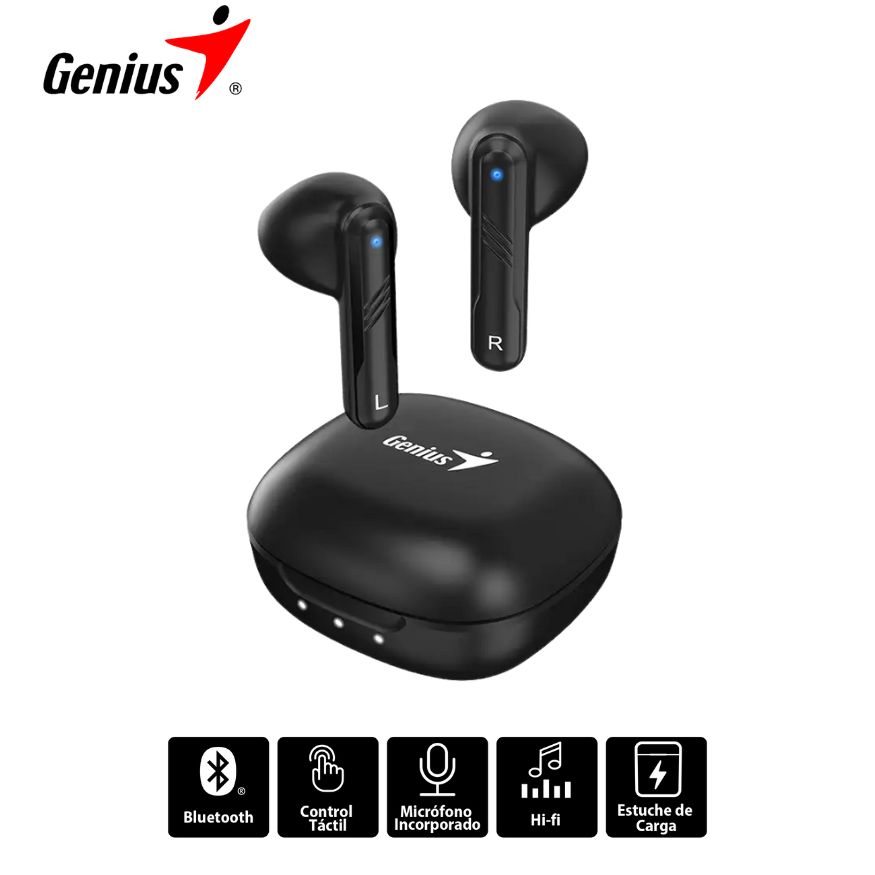 Audífono Inalámbricos Genius HS-M905BT True Wireless Bt, Black.