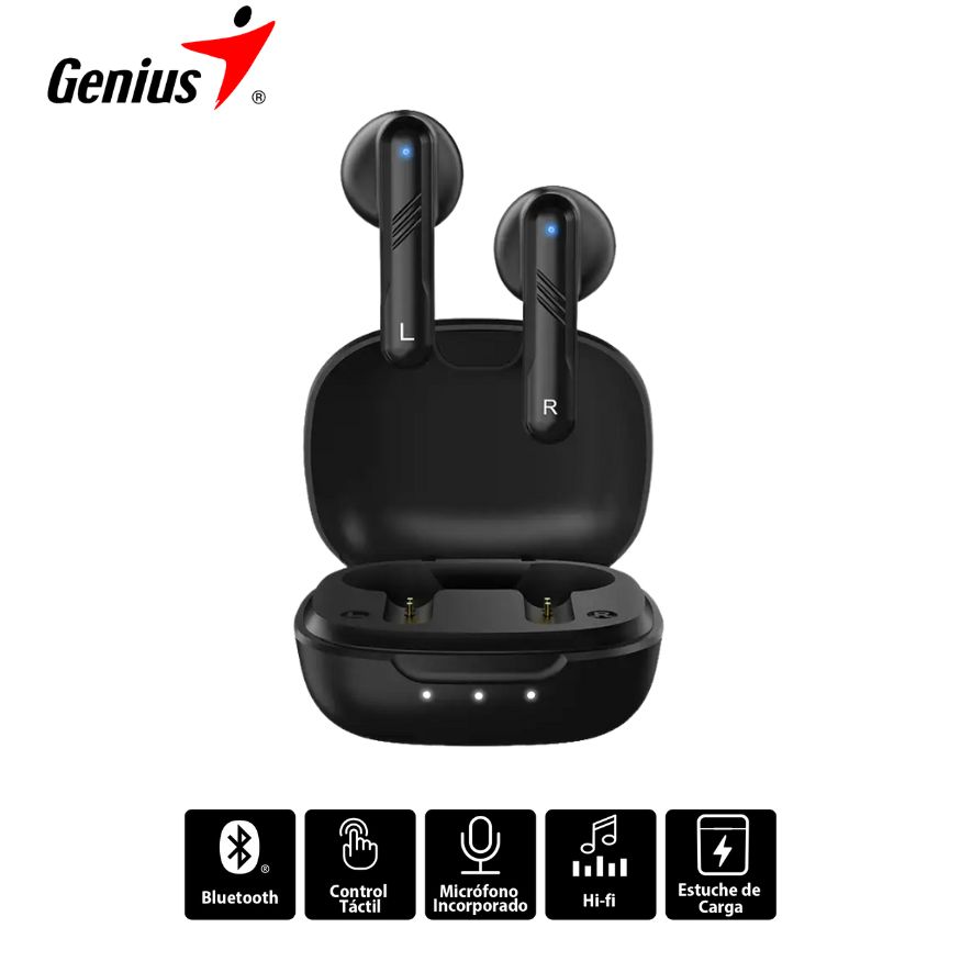 Audífono Inalámbricos Genius HS-M905BT True Wireless Bt, Black.