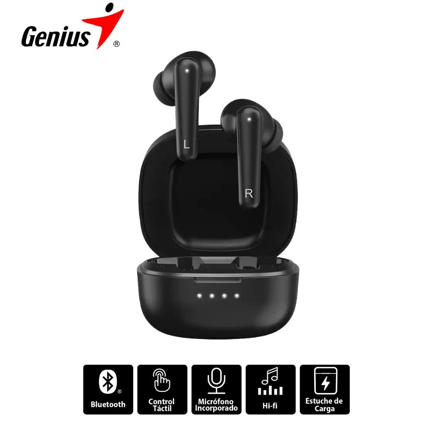 Audífono Inalámbricos Genius HS-M910BT True Wireless Bt, Black.