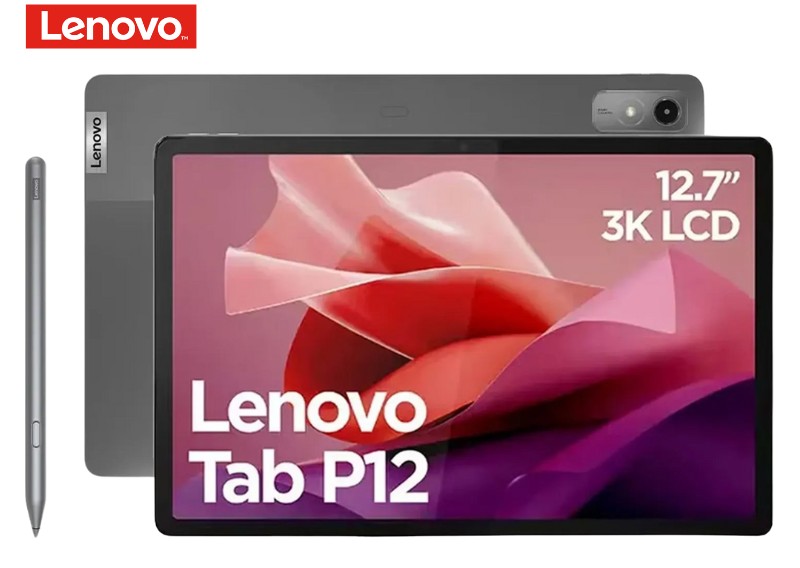 Tablet Lenovo Tab P12 TB370FU 12.7" 3K, 256GB, 8GB Ram, Lápiz Pen 2, Teclado, Wi-Fi.