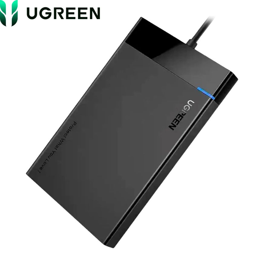 Case Disco 2.5&quot; Ugreen US221, USB 3.0, Negro.