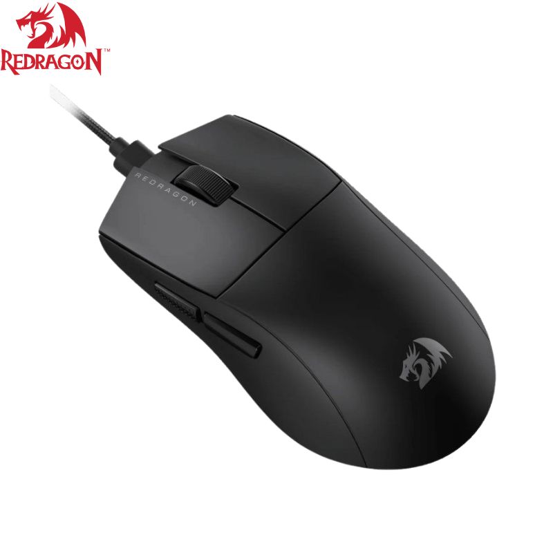 Mouse Redragon K1NG M724, 1k Black, 5 Botones 12,400dpi, Usb-C.
