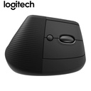 Mouse Logitech Lift Vertical Ergonomic, Wireless/Bt, Black.