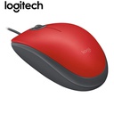 Mouse LOGITECH M110 Silent Óptico Red, USB.