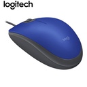 Mouse LOGITECH M110 Silent Óptico Blue, USB.