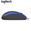 Mouse LOGITECH M110 Silent Óptico Blue, USB.