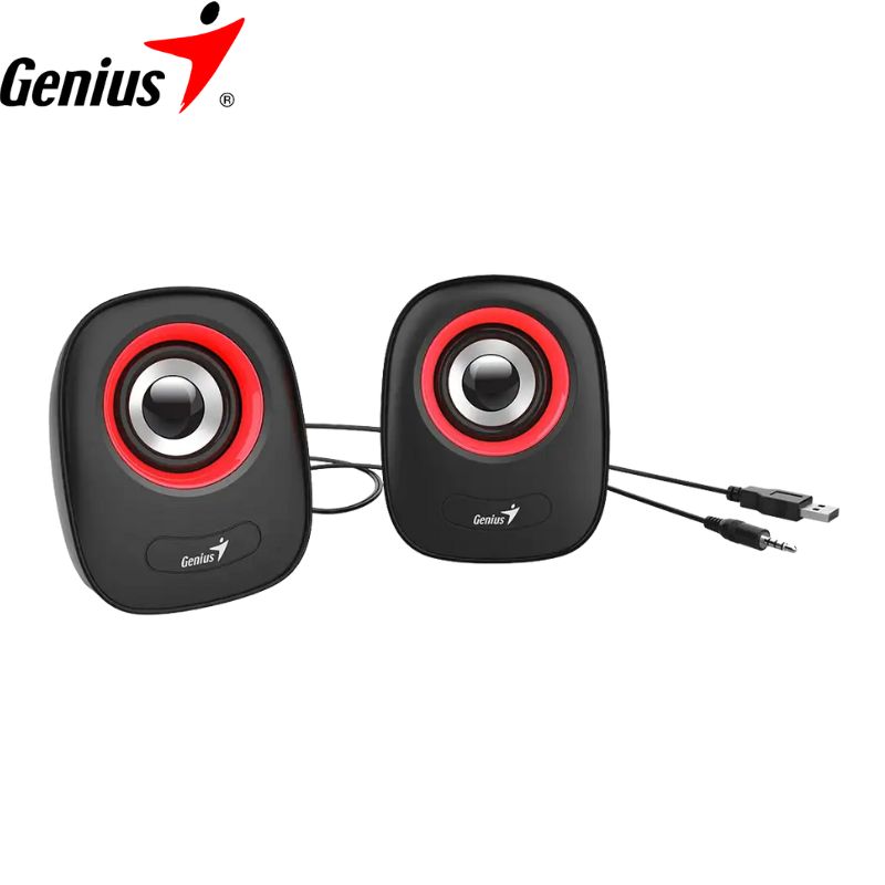 Parlante Genius SP-Q160, USB Power 6w, Red.