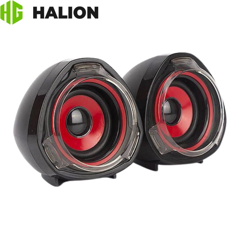 PARLANTE GAMER HALION (HA-S228) 10 WATTS USB 2.0 ROJO