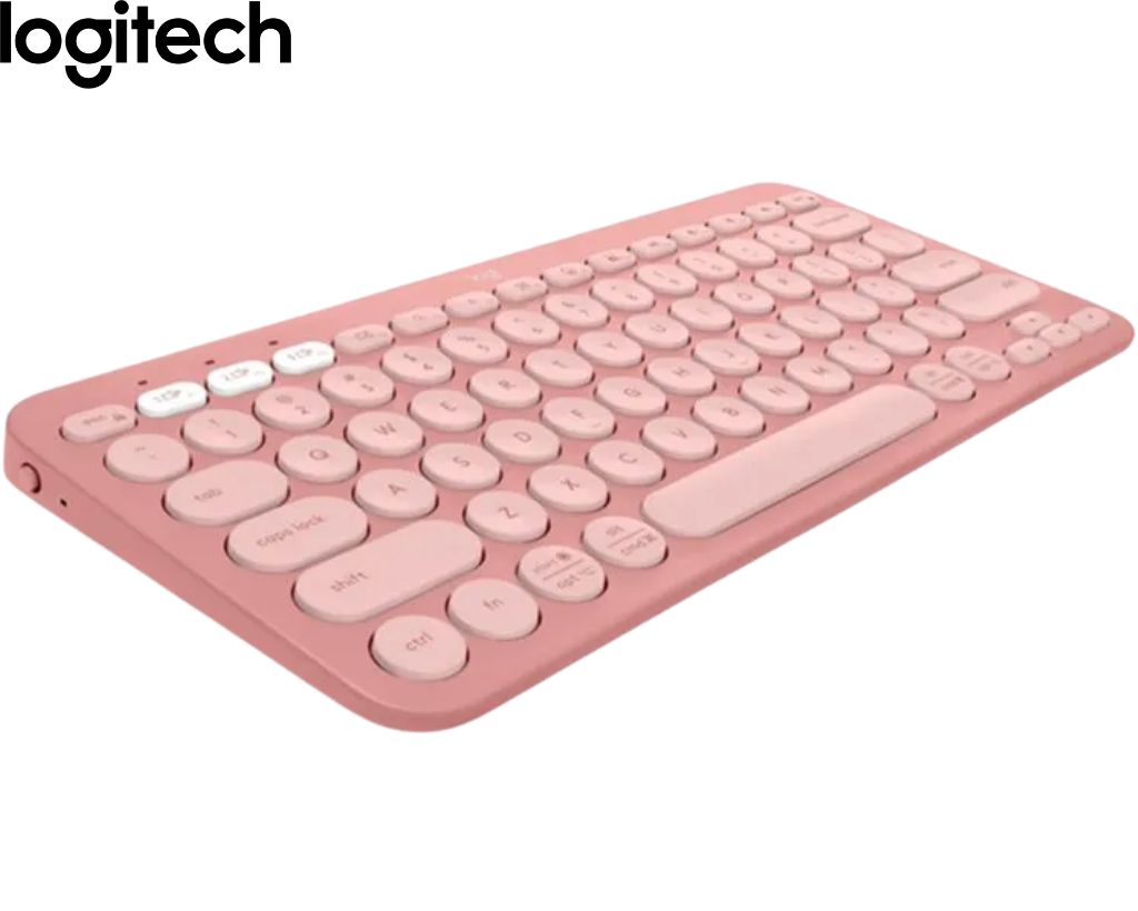 Teclado Inalámbrico Logitech PEBBLE 2 K380S Multi-Device Bluetooth/Wireless Rose SP