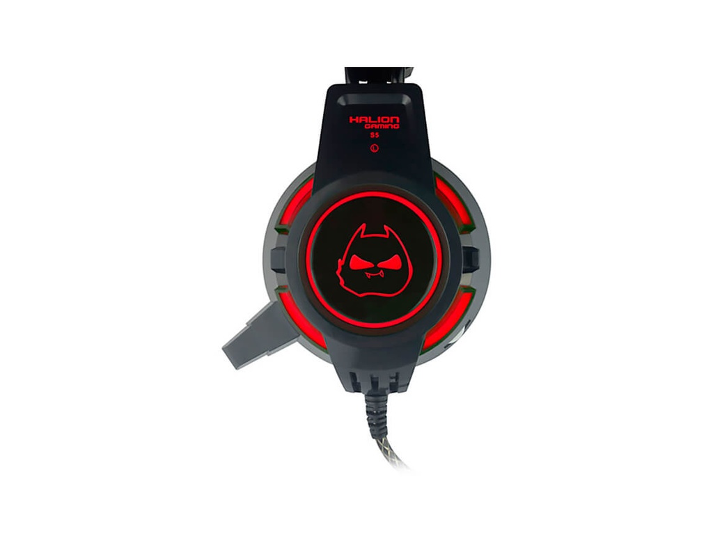 AUDIFONO GAMER HALION S5 LED ROJO