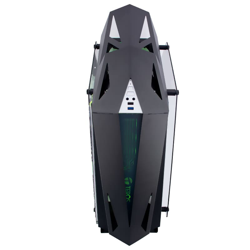 Case Gamer Teros TE-1314G, Mid Tower, USB 3.0 / USB 2.0, Audio, Ventilador ARGB, Negro.