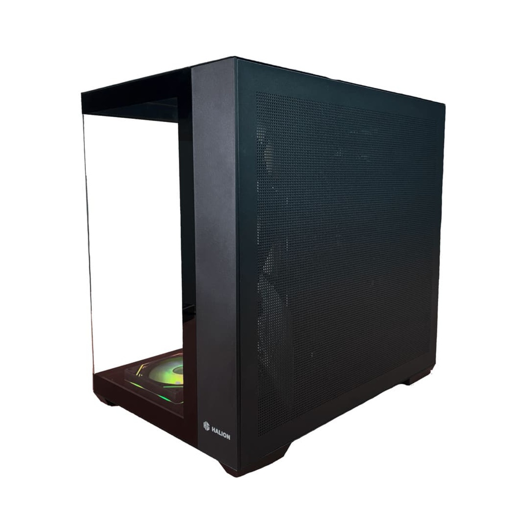Case Gamer Halion Fish Tank C708, Vidrio Templado, S/Fuente, 6xARGB.