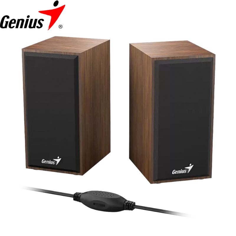 Parlante Genius SP-HF180 USB Power, 6w, Wood.