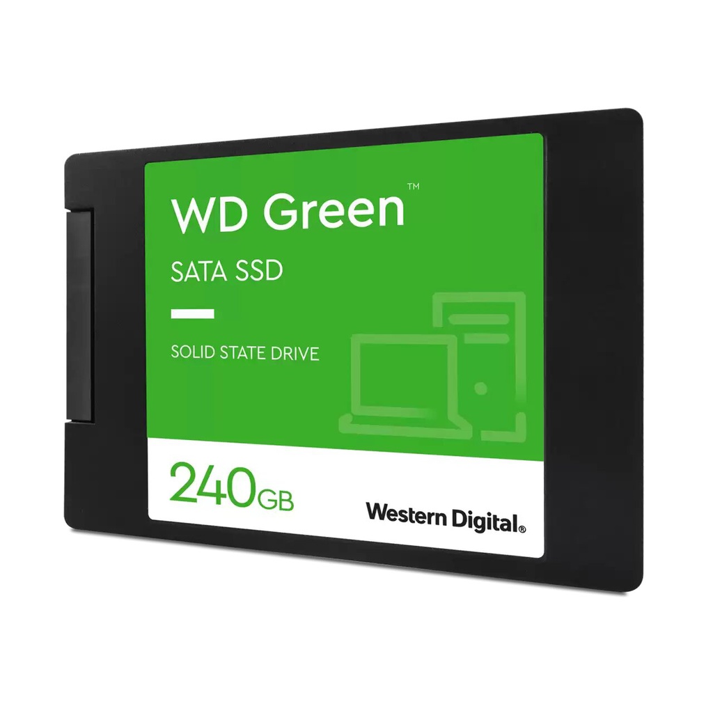 UNIDAD DE ESTADO SOLIDO WESTERN DIGITAL GREEN, 240GB, SATA 6GB/S, 2.5&quot;, 7MM.