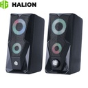 Parlante Gamer Halion HA-S229, LED 7 Colores.