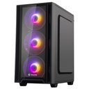 Case Gaming HALION Ragnarok 320, Vidrio Templado, 4 x RGB, Fuente 550w.