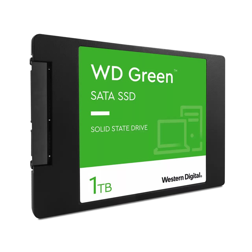 UNIDAD DE ESTADO SOLIDO WESTERN DIGITAL GREEN, WDS100T3G0A, 1TB, SATA 6GB/S, 2.5&quot;, 7MM.