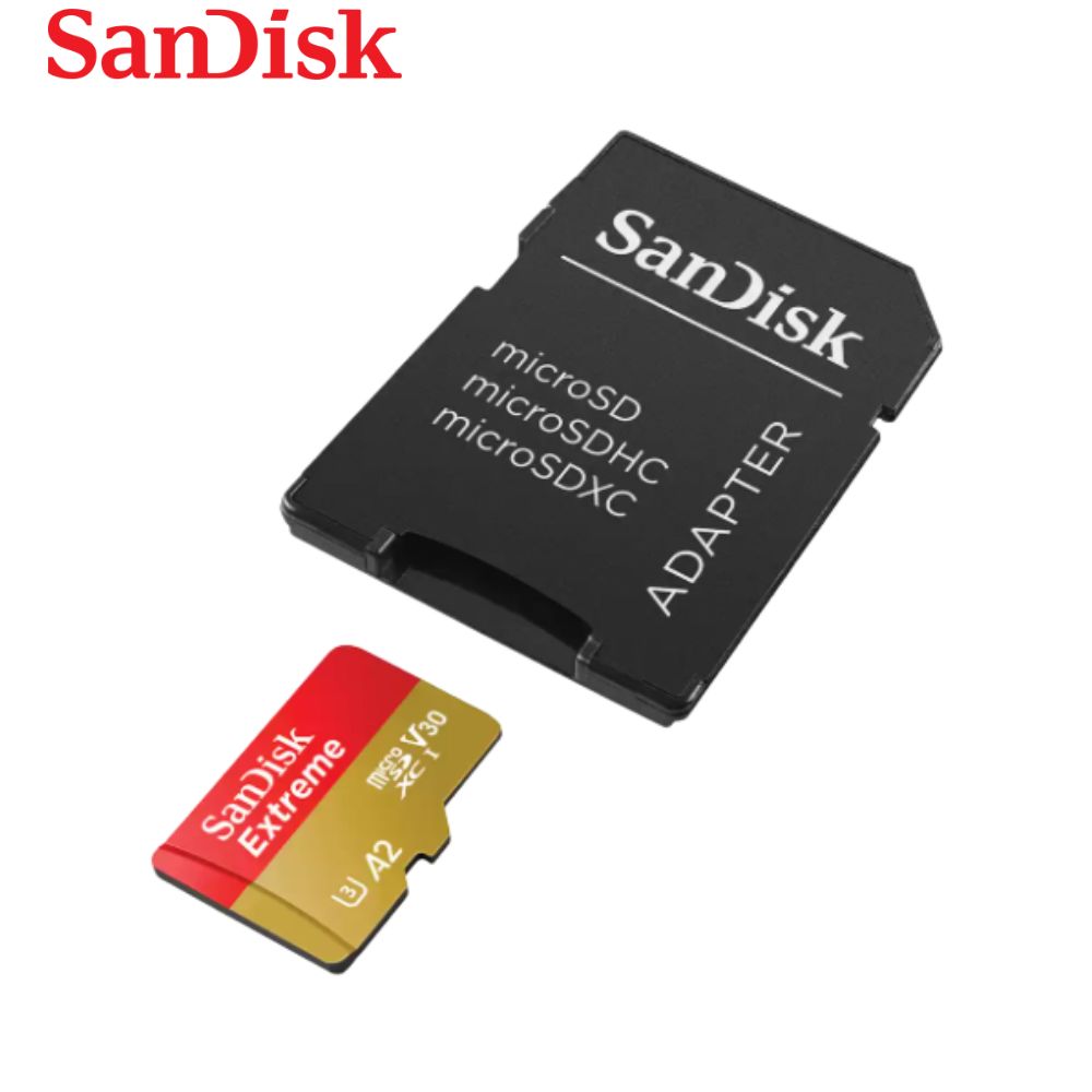 Memoria SanDisk Extreme microSD, 512GB, UHS-I U3, con Adaptador SD.