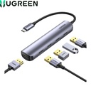 Hub USB-C a 4 USB-A 3.0, 1 HDMI, Ugreen CM417 20197, Silver.