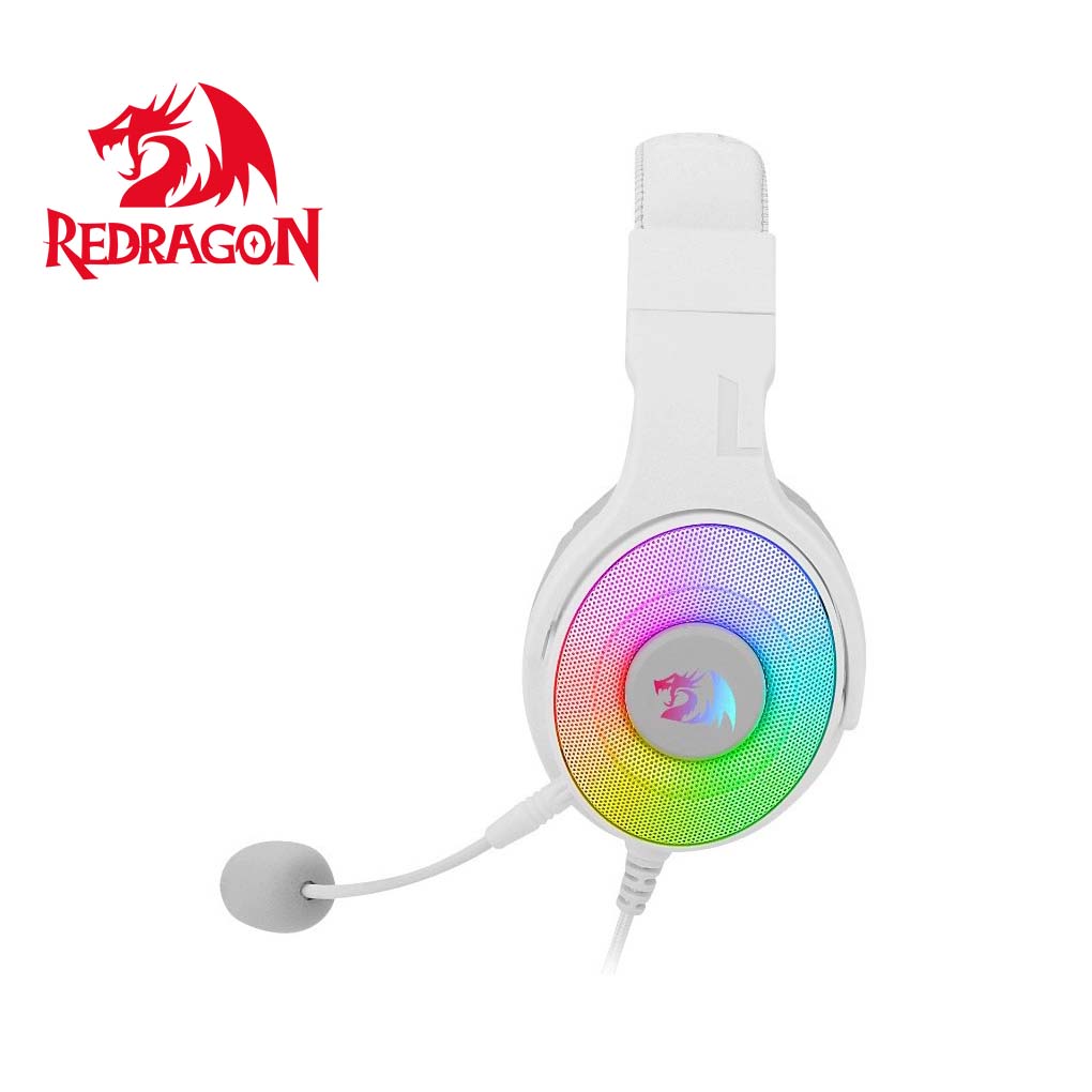 AUDIFONO GAMER REDRAGON PANDORA BLANCO CON MICROFONO USB (7.1 USB)