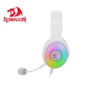 AUDIFONO GAMER REDRAGON PANDORA BLANCO CON MICROFONO USB (7.1 USB)