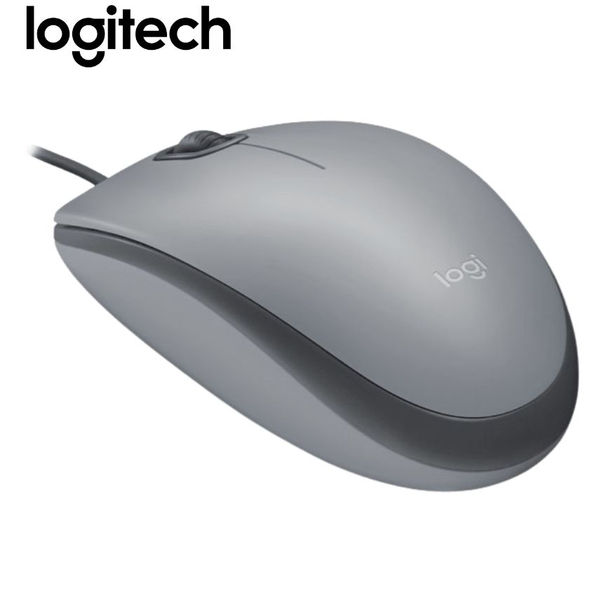 Mouse Logitech M110 Silent Óptico Silver, USB.