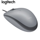 Mouse Logitech M110 Silent Óptico Silver, USB.