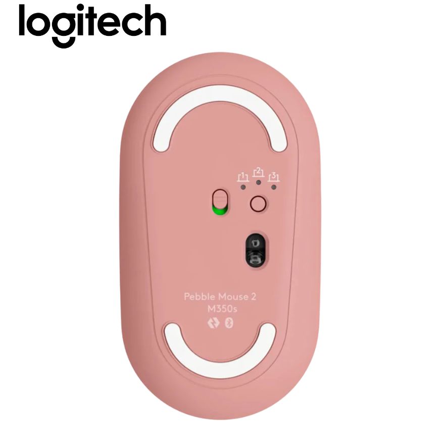 Mouse Logitech PEBBLE 2 M350S Silent, Wireless/Bluetooth, Rose.