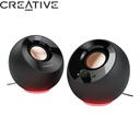Parlante Creative Pebble SE RGB 2.0 4.4W 3.5MM Usb-C Black.