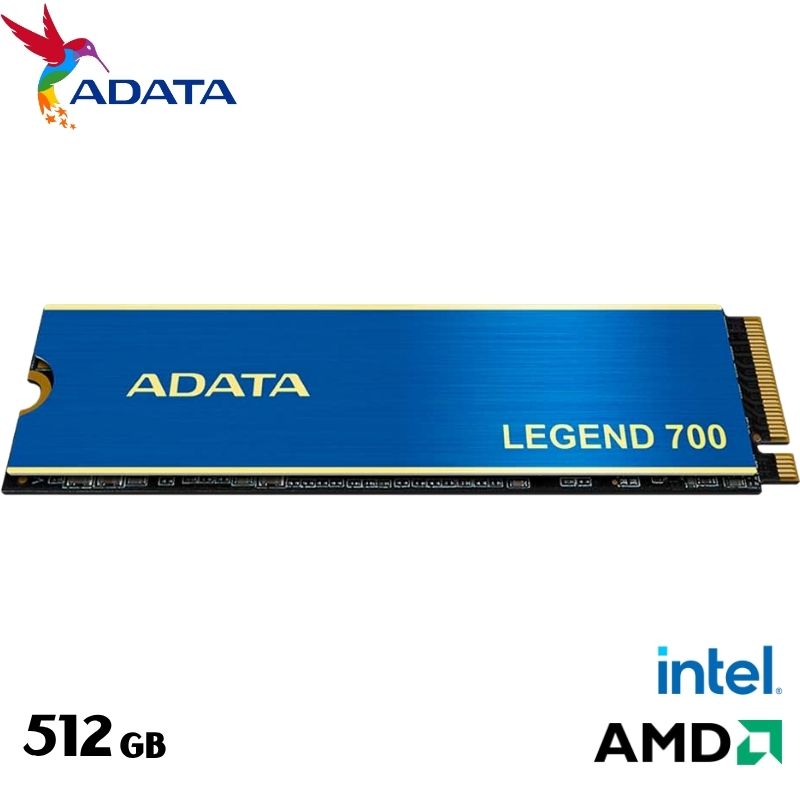 Unidad de Estado Solido Adata Legend 700, M.2 512GB NVMe, PCIe. Gen. 3x4