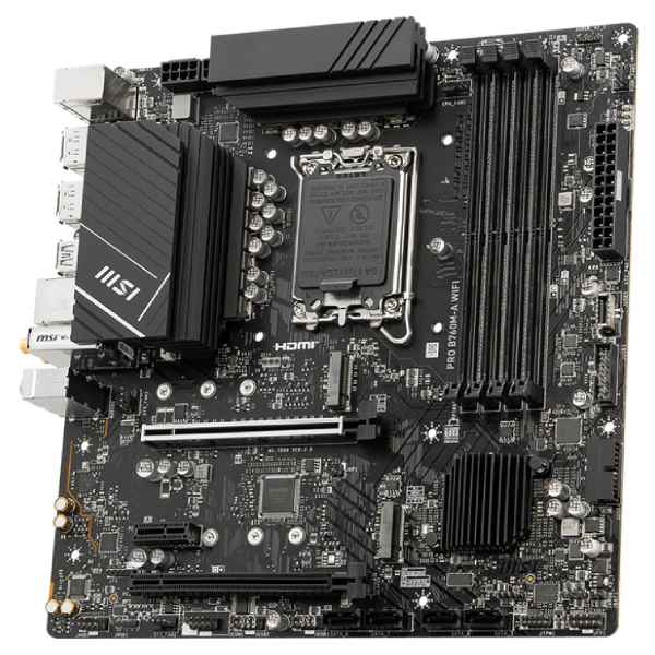 Motherboard MSI PRO B760M-A WIFI, Chipset Intel B760, LGA1700, HDMI x2, DP x2, mATX