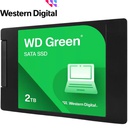 Unidad en estado solido Western Digital Green, WDS200T2G0A, 2TB, SATA 6Gb/s, 2.5", 7mm.