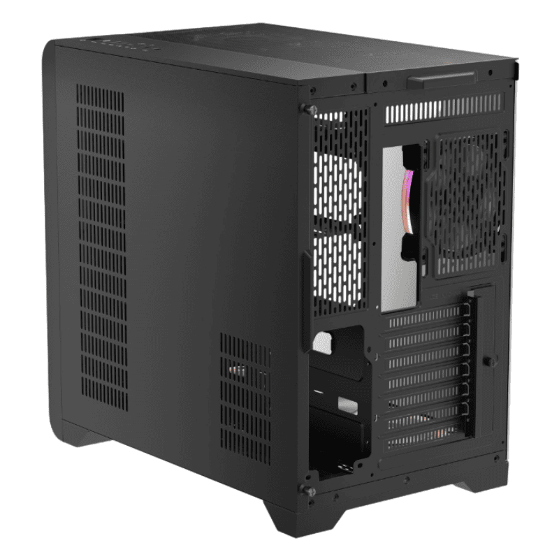 Case Gaming 1ST Player MV5-T White, 03 Cooler RGB, Vidrio templado, Sin Fuente.