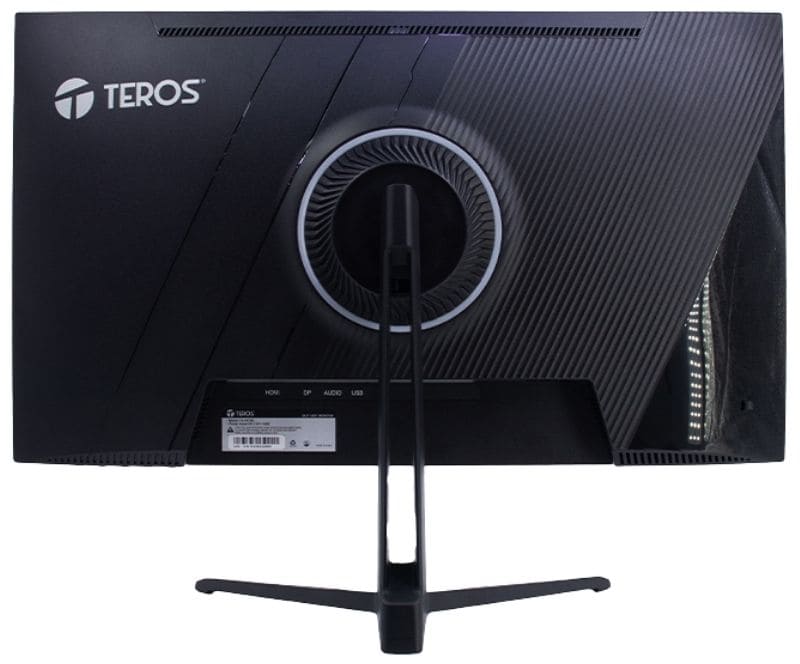 Monitor Plano Gaming Teros TE-2475G 24.5" FHD VA, 180Hz 1ms, HDMI, DP, Audio Out, Negro.