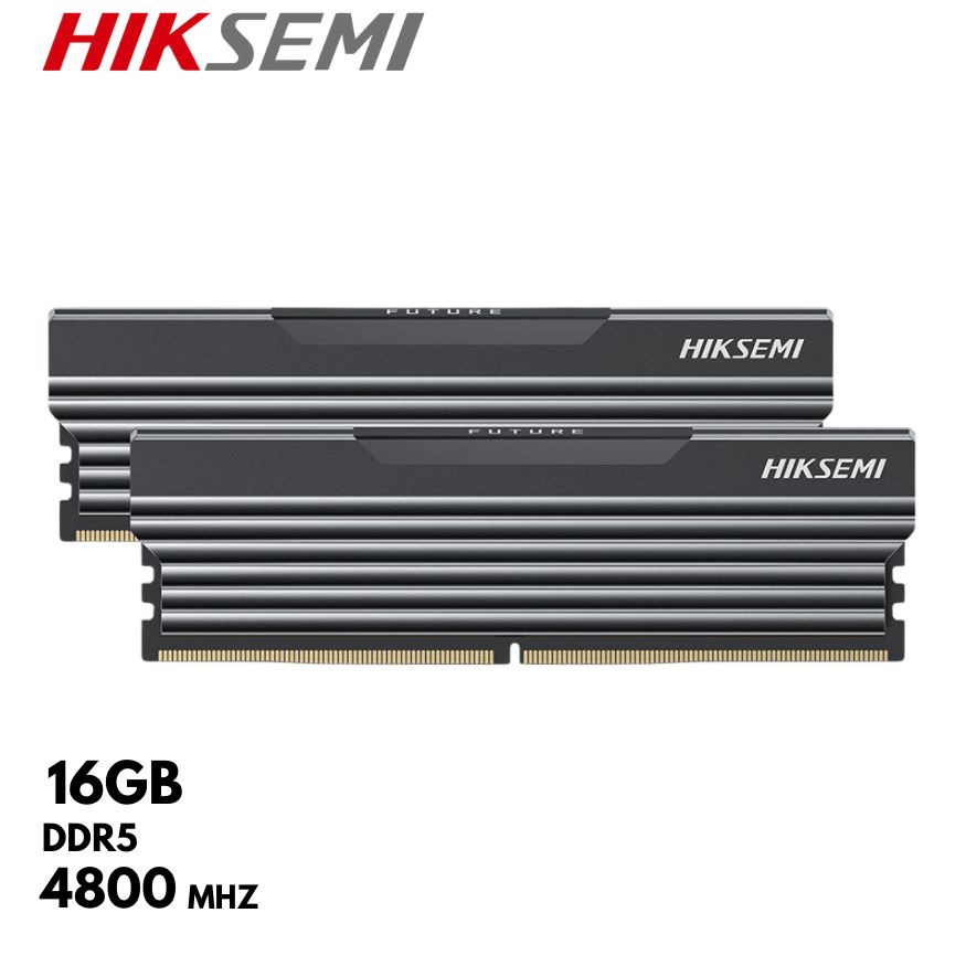 Memoria RAM Hiksemi Future 16GB DDR5-4800MHz PC5-38400, 1.1V, 288-pines, U-DIMM