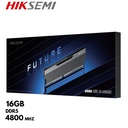 Memoria RAM Hiksemi Future 16GB DDR5-4800MHz PC5-38400, 1.1V, 288-pines, U-DIMM