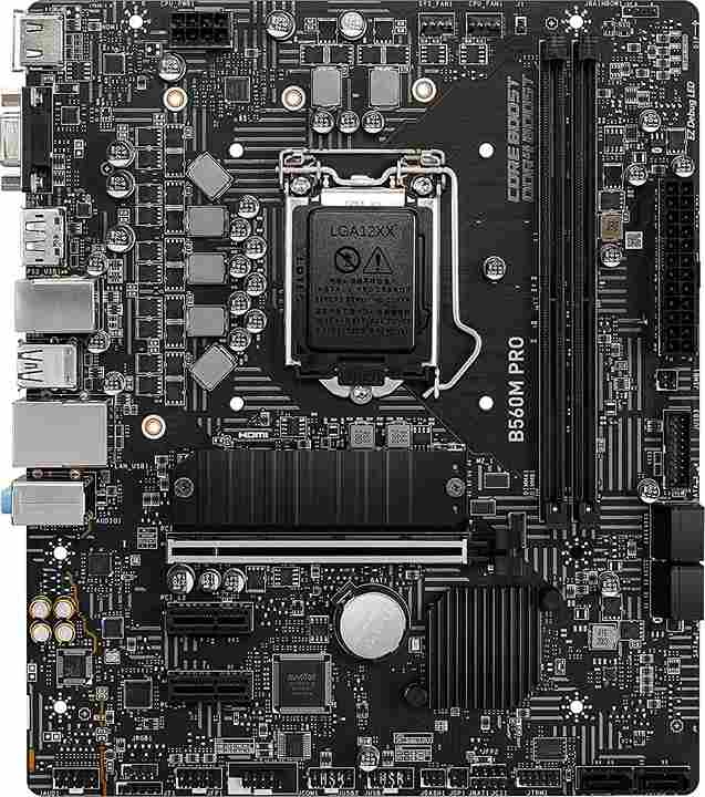 PLACA BASE MSI B560M-A PRO, LGA 1200, 2DDR4, 1PC-Ex16, 2PCI-Ex1, LAN, HDMI, VGA