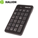 Teclado Numérico Halion K-119, Usb Negro.