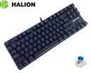 Teclado Gamer Mecánico HALION Clipper, HA-KG848
