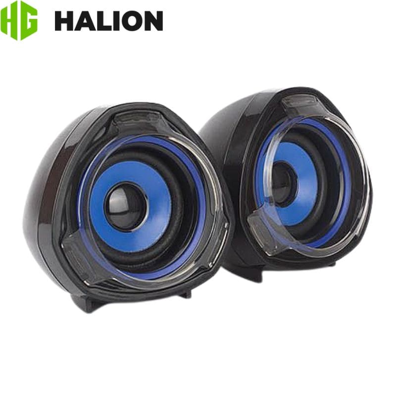 Parlante Gaming, Halion (HA-S228) 10w, USB 2.0, Azul.