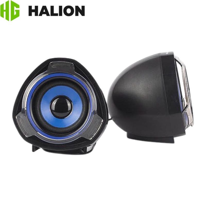 Parlante Gaming, Halion (HA-S228) 10w, USB 2.0, Azul.