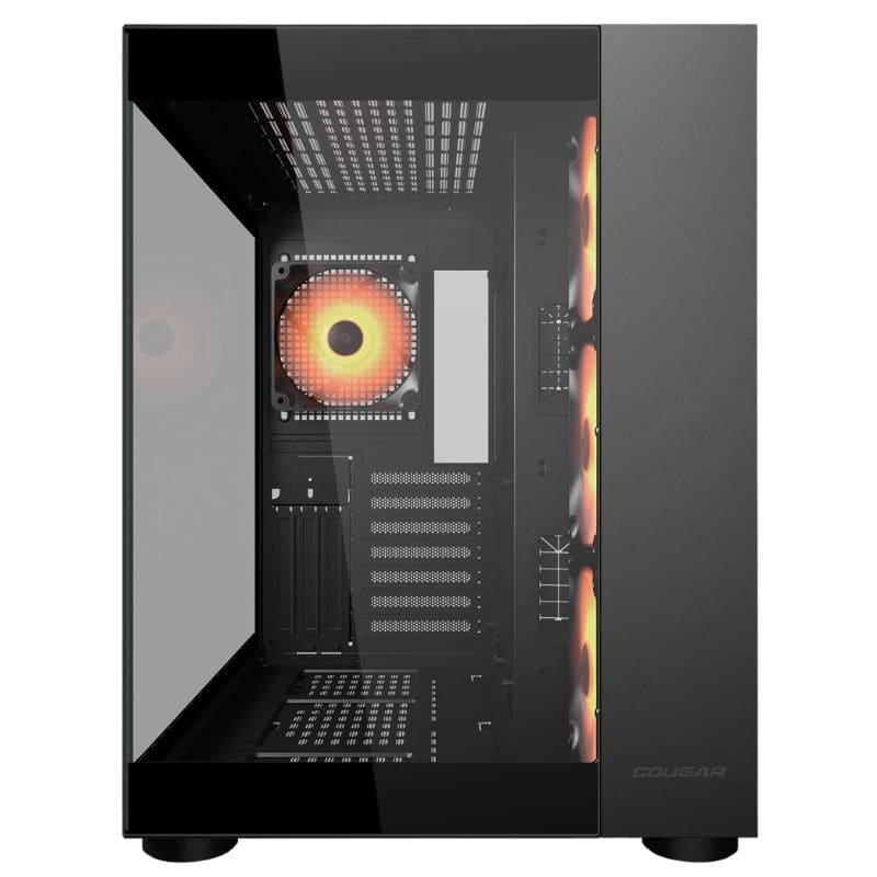 Case Gaming 1ST Player MV5-T White, 03 Cooler RGB, Vidrio templado, Sin Fuente.