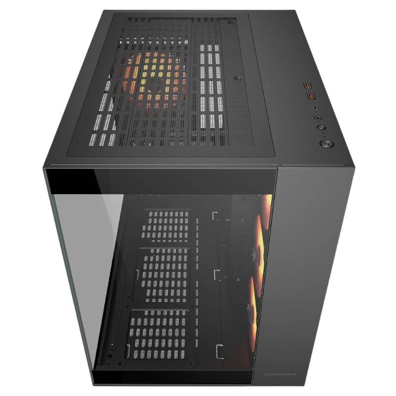 Case 1ST Player VT7 Black, 04 Cooler RGB, Vidrio templado, Sin Fuente.