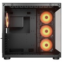 Case Cougar FV150 Black, 04 Cooler RGB, Vidrio templado, Sin Fuente.