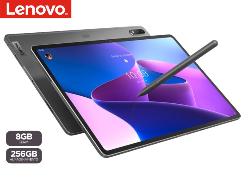 Tablet Lenovo Tab P12 Pro TB-Q706F 12.6" WQXGA Amoled OLED, 256GB, 8GB Ram, Lápiz Pen 3, Teclado, Wi-Fi.