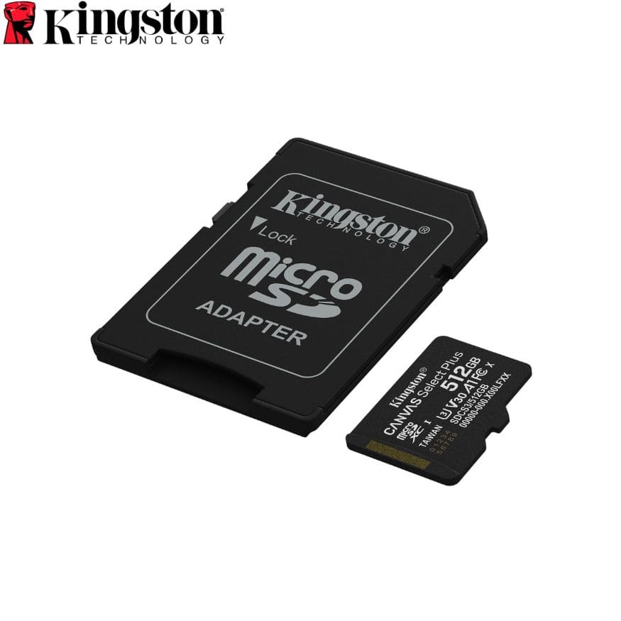 Tarjeta de Memoria Kingston 512GB MicroSD Canvas Select Plus -150MB/seg - UHS-I Clase 10