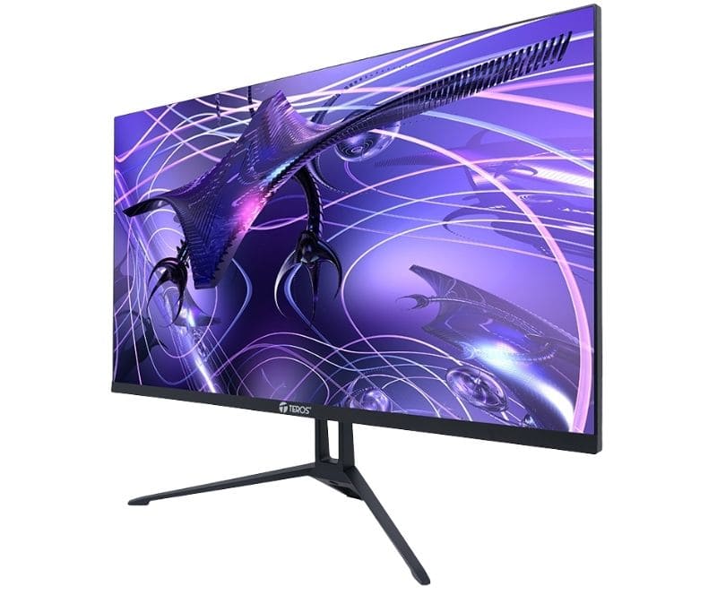 Monitor plano TEROS TE-2417S, 23.8" FHD IPS, 144Hz, 1ms, HDMI, DP, Audio out, Parlantes