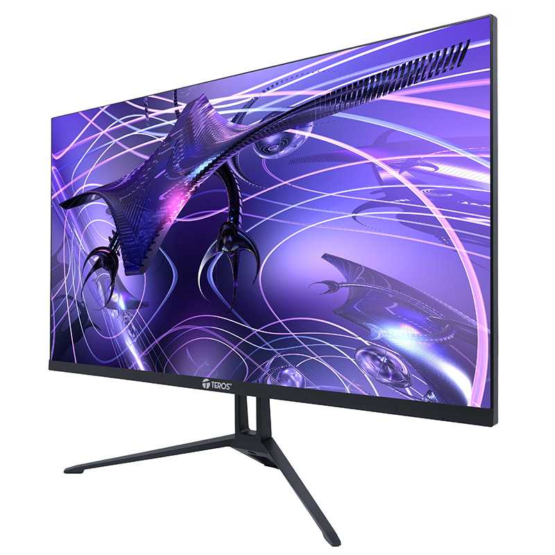 Monitor plano TEROS TE-2417S, 23.8" FHD IPS, 144Hz, 1ms, HDMI, DP, Audio out, Parlantes